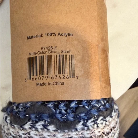 Zashhom Multicolor Knit Scarf - Picture 6 of 6